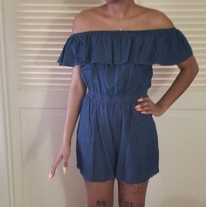Copper Key - Women's Denim Romper